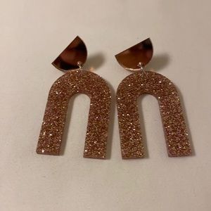 Custom pink earrings